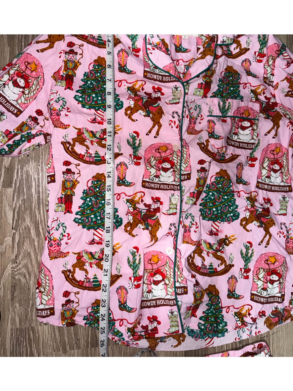 PRINTFRESH - COWBOY CHRISTMAS LONG PAJAMA SET MEDIUM - Picture 9 of 12